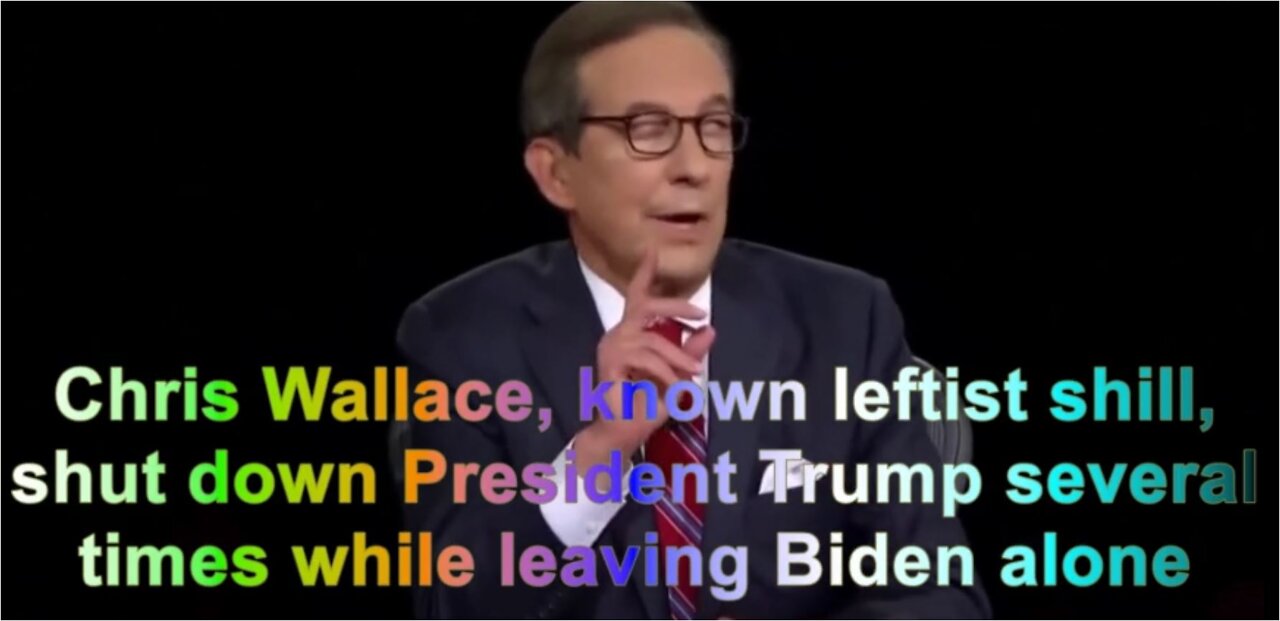 Trump at the Biden Debate — debating CHRIS WALLACE