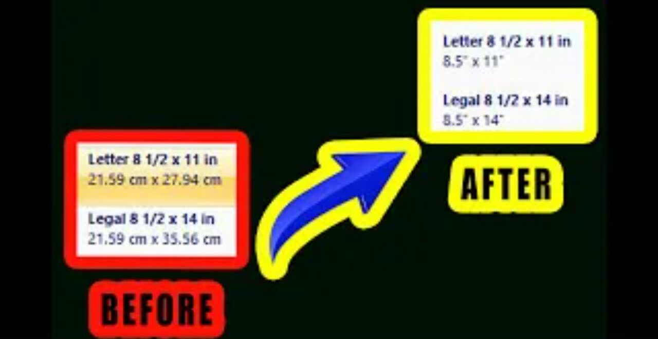 How to change the Centimeter size into Inches on MS WORD