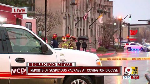 Reports of suspicious package at Covington diocese