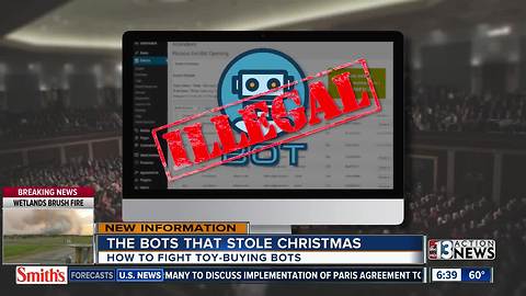 Bots buy up popular holiday toys