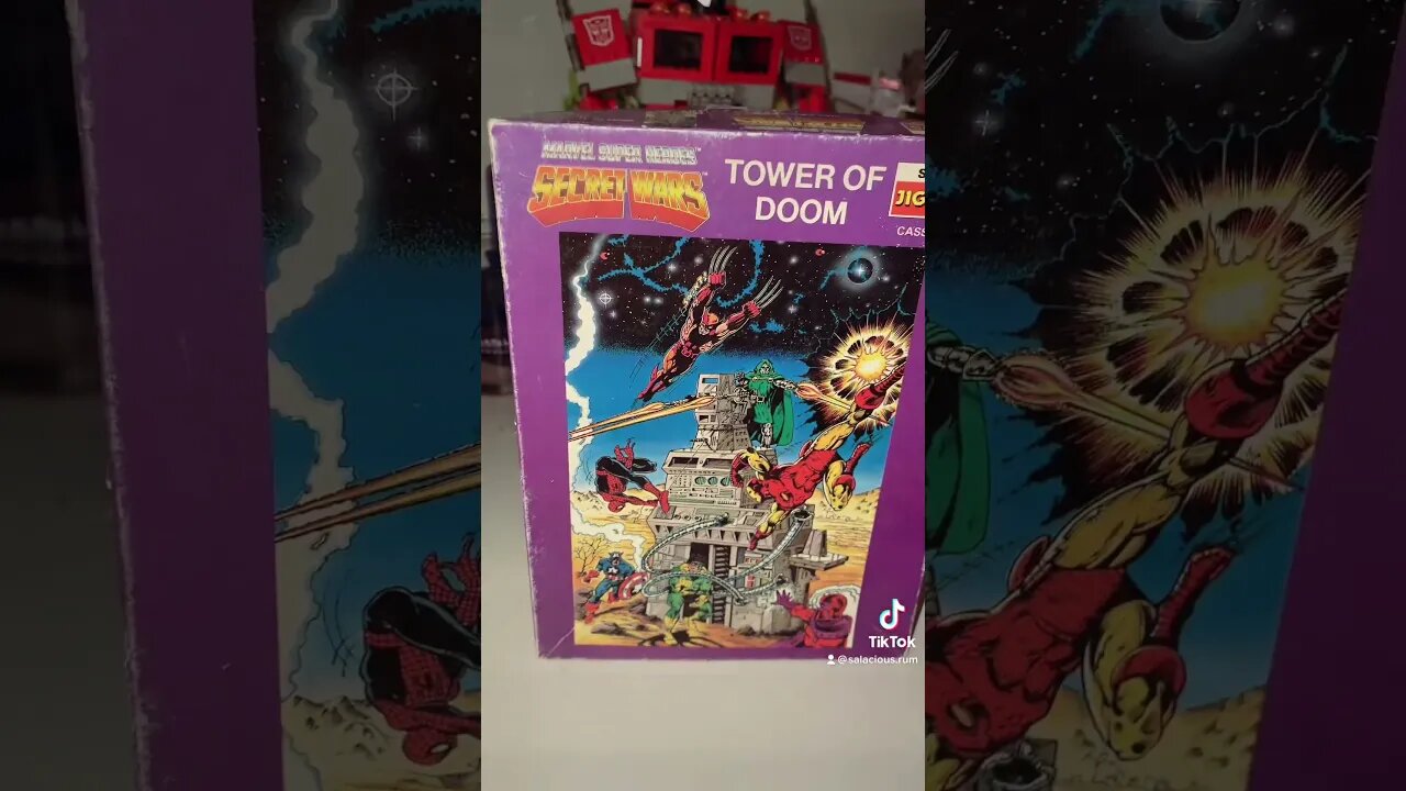 Marvel Secret Wars - Tower of Doom (jigsaw) #marvel #mattel #spiderman #captainamerica #drdoom