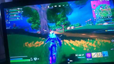 Playing Fortnite