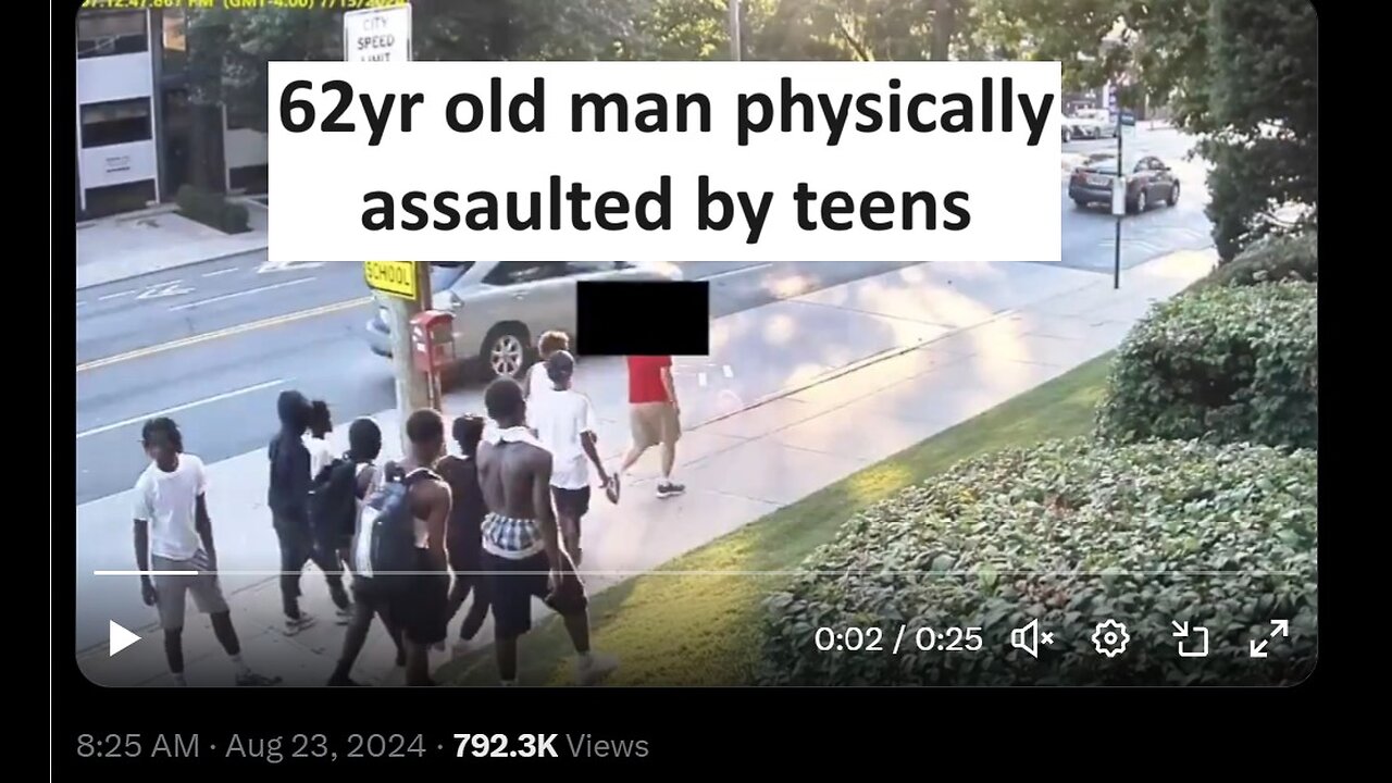 62 year old man assaulted by gang of 7 teen boys