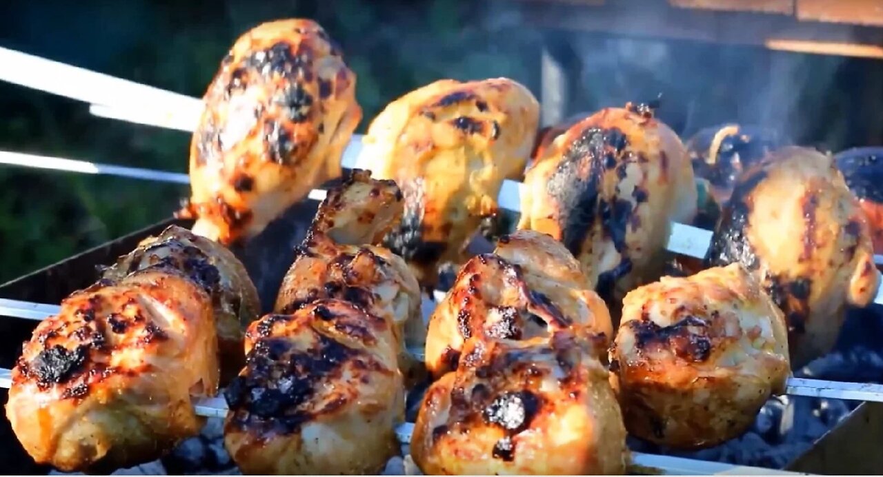 Joojeh Kabob - Flame Grilled Chicken - Persian Cuisine