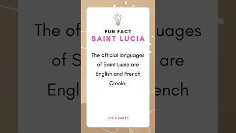 Fun Facts Saint Lucia