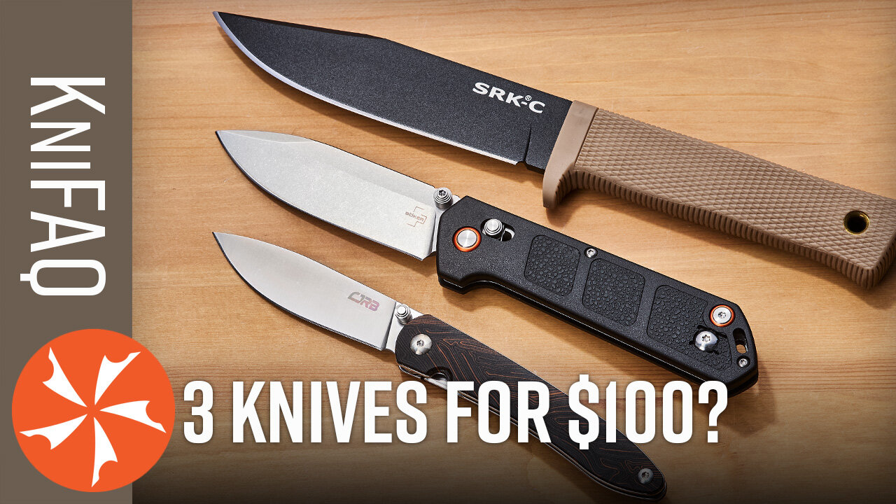 KnifeCenter FAQ #167: $100 Three Knife Challenge