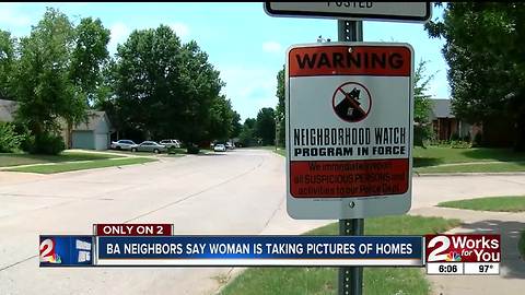 Neighbors concerned after suspicious woman seen