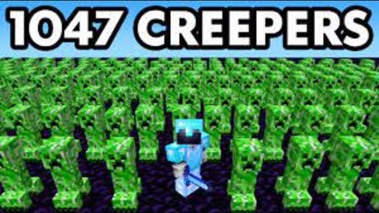 I Killed a Stacked Player Using 1,047 Creepers...