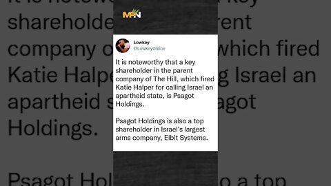 The Hill and the arms manufacturer Elbit Systems are connected by a common shareholder