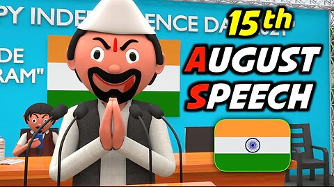 15TH AUGUST SPEECH | Funny Comedy Video | Desi Comedy | Cartoon | Cartoon Comedy | The Animo Fun