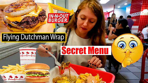 IN-N-OUT BURGER Viral Secret Menu ( Flying Dutchman Wrap)