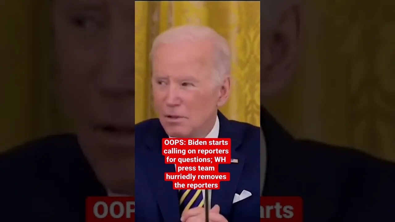 Biden starts taking questions–White House press team clears out reporters