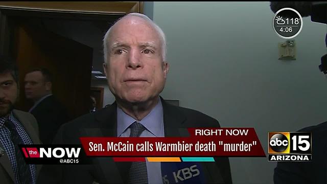McCain says those going to N. Korea are "stupid"