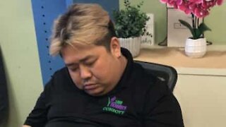 Florista é apanhado a dormir no trabalho