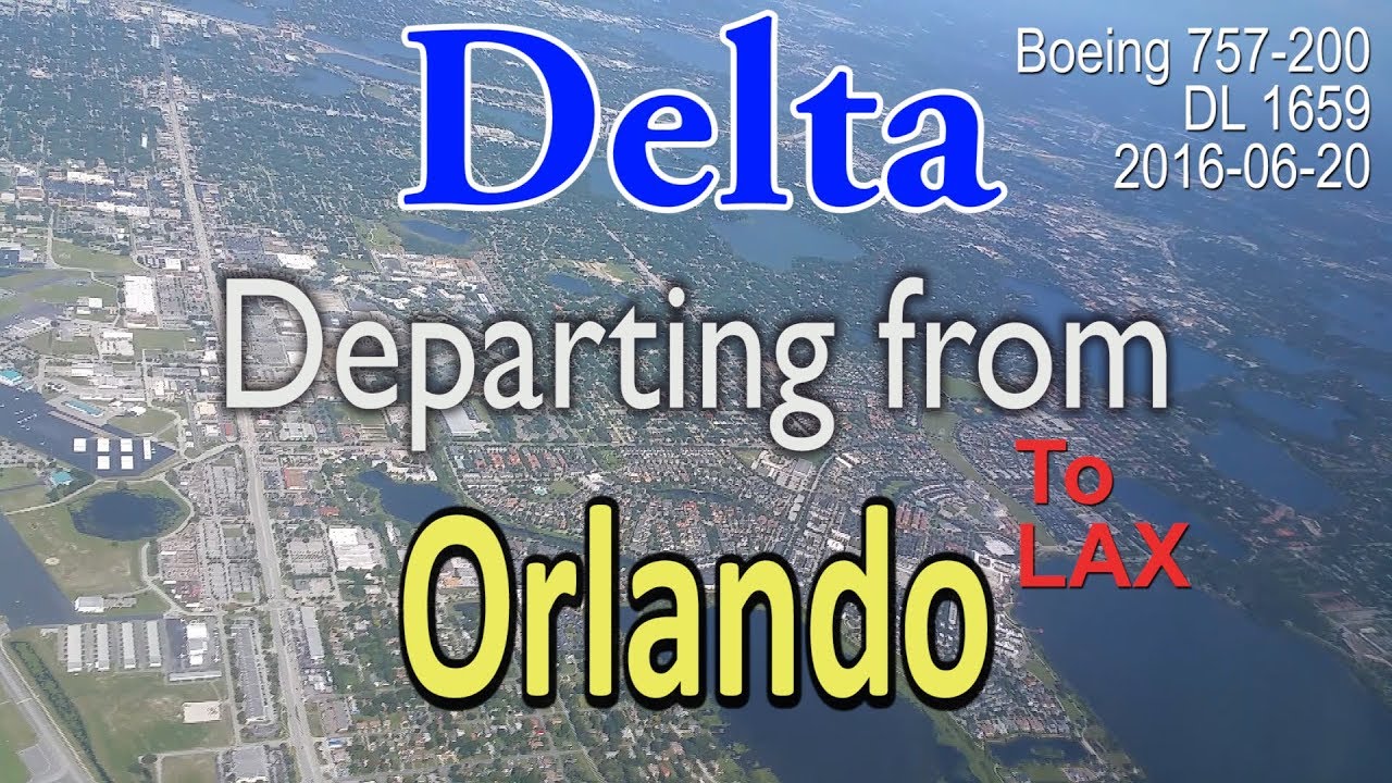 (Rare) Delta Boeing 757-200 departure from Orlando (MCO) #DL1659