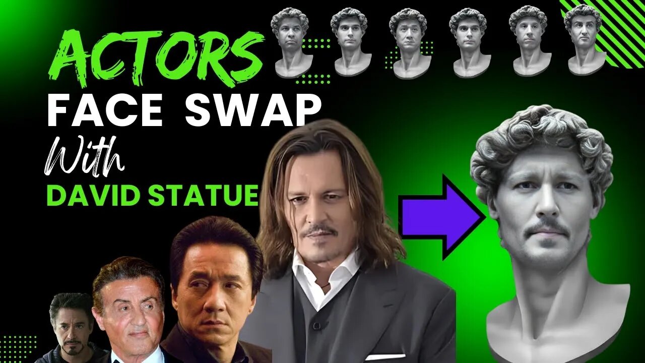 Epic Face Swap: Actors vs. Statue of David!