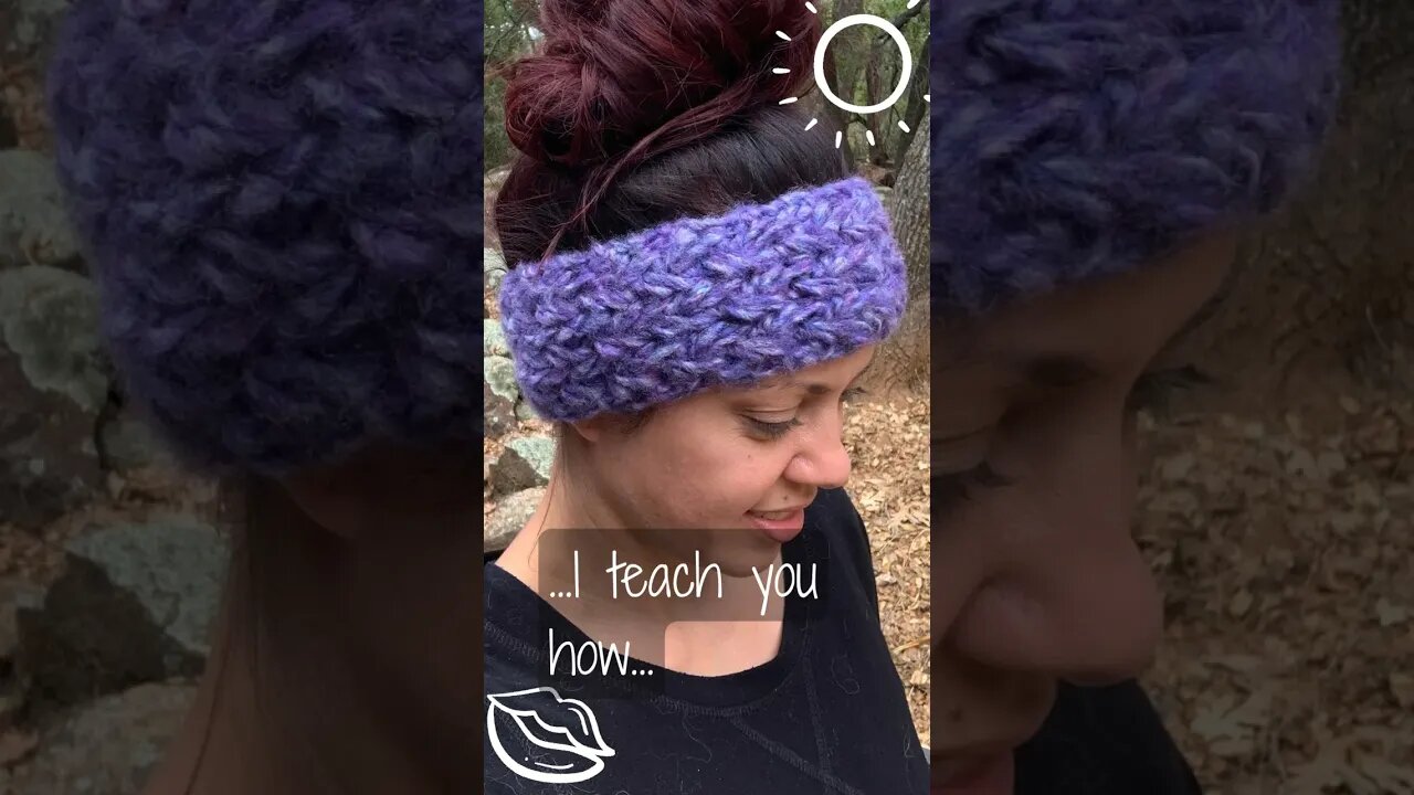 Stunning Purple Feather Stitch Headband | Learn this stitch! | Jenetics Creations