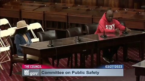 I spoke at the Public Safety Committee Meeting inside the city council Chambers this evening 3/27/23