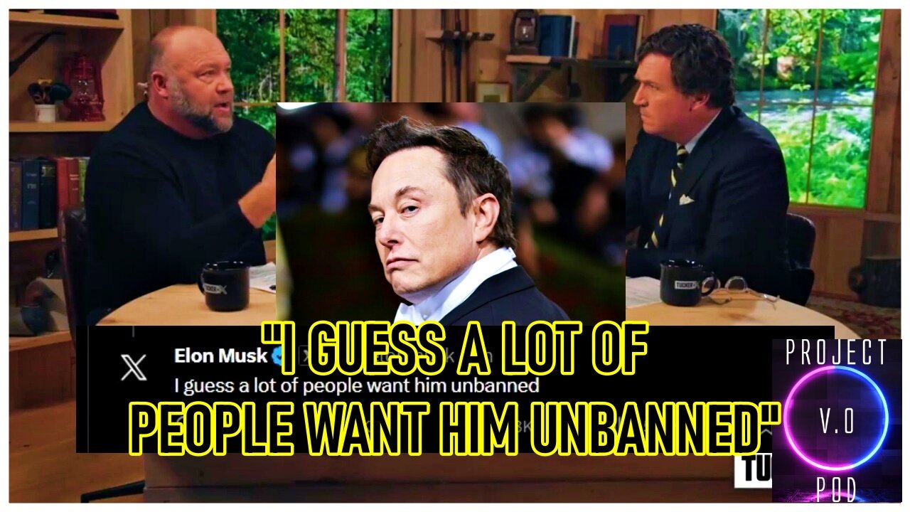 Elon Musk Will UNBAN Alex Jones?!! The People Want him back on X Twitter! (12/7/23)