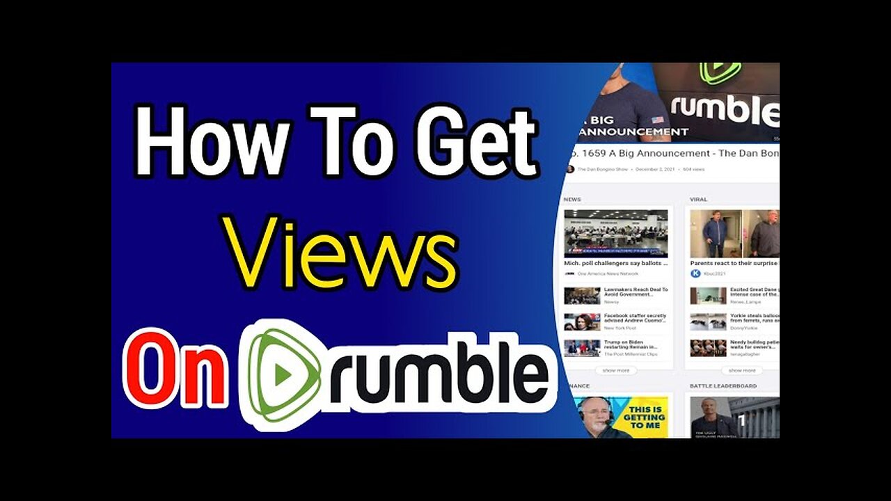 How to get more views on your rumble.com videos