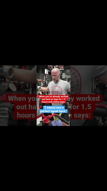 When Your Legs are Jelly but Dave Wants the PERFECT Squat 🫠 #shorts