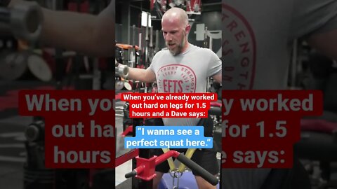 When Your Legs are Jelly but Dave Wants the PERFECT Squat 🫠 #shorts