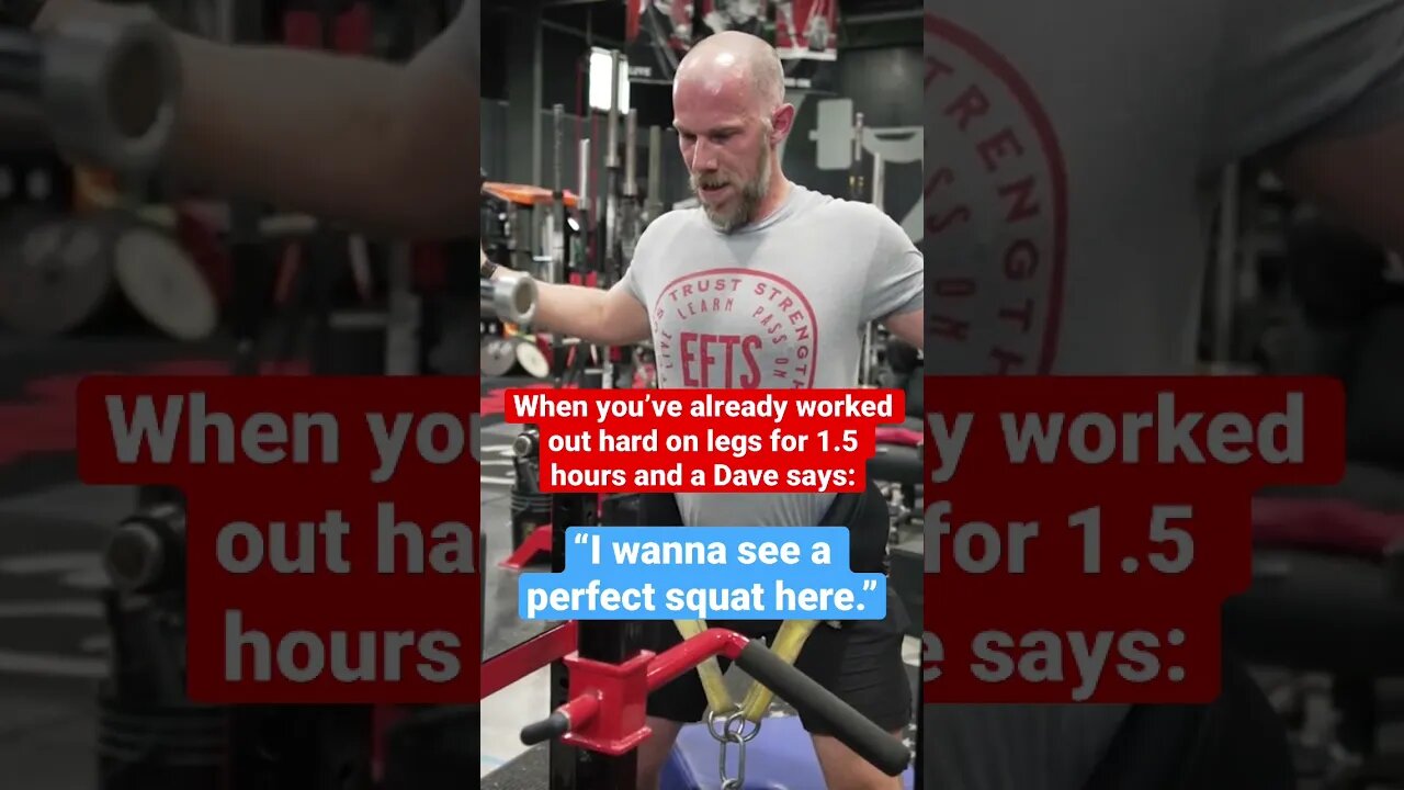 When Your Legs are Jelly but Dave Wants the PERFECT Squat 🫠 #shorts