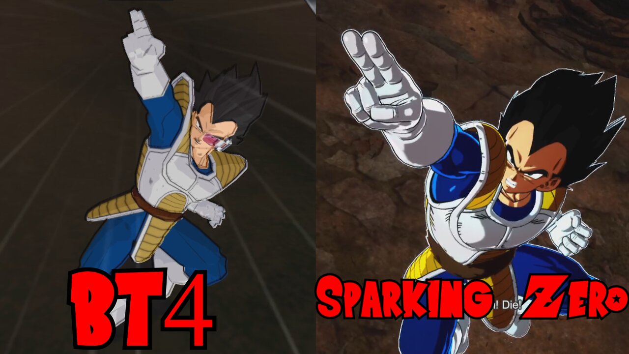 Vegeta(Scouter) Dragon Ball Sparking Zero VS Budokai Tenkaichi 4