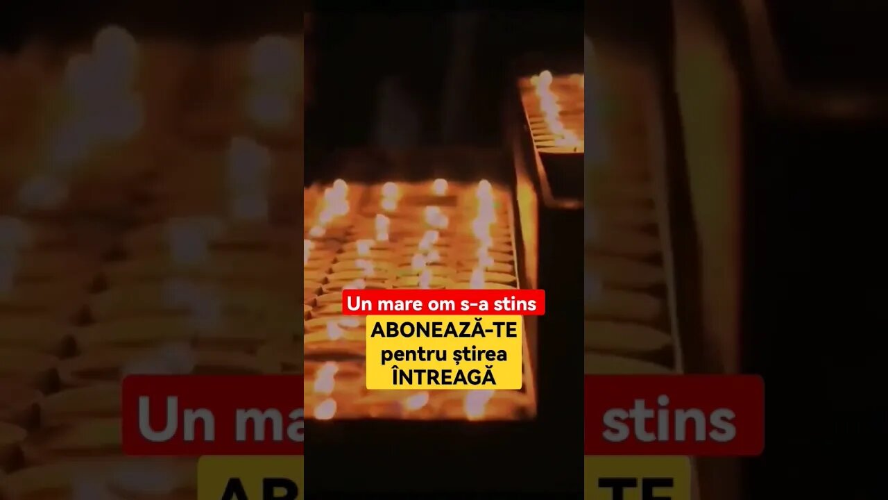 Un mare om s-a stins - 1 #shorts