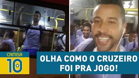 Pegou o BUSÃO! OLHA como o CRUZEIRO foi pra jogo!