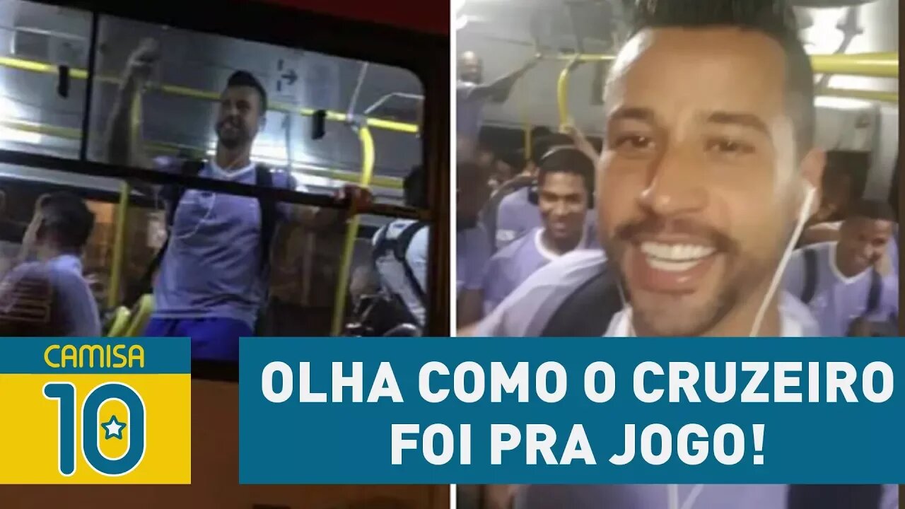 Pegou o BUSÃO! OLHA como o CRUZEIRO foi pra jogo!