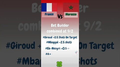 Argentina vs Croatia and France vs Morocco Bet Builders For the World Cup semifinals #betting#shorts