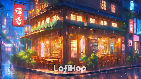 November Melodies: Rainy Night Lofi Vibes 🍂 Autumn Ambiance at Your Local Café ☕ 🌧️ Stress Relief 🌙