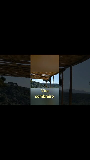 cabana de bambu na montanha #shorts