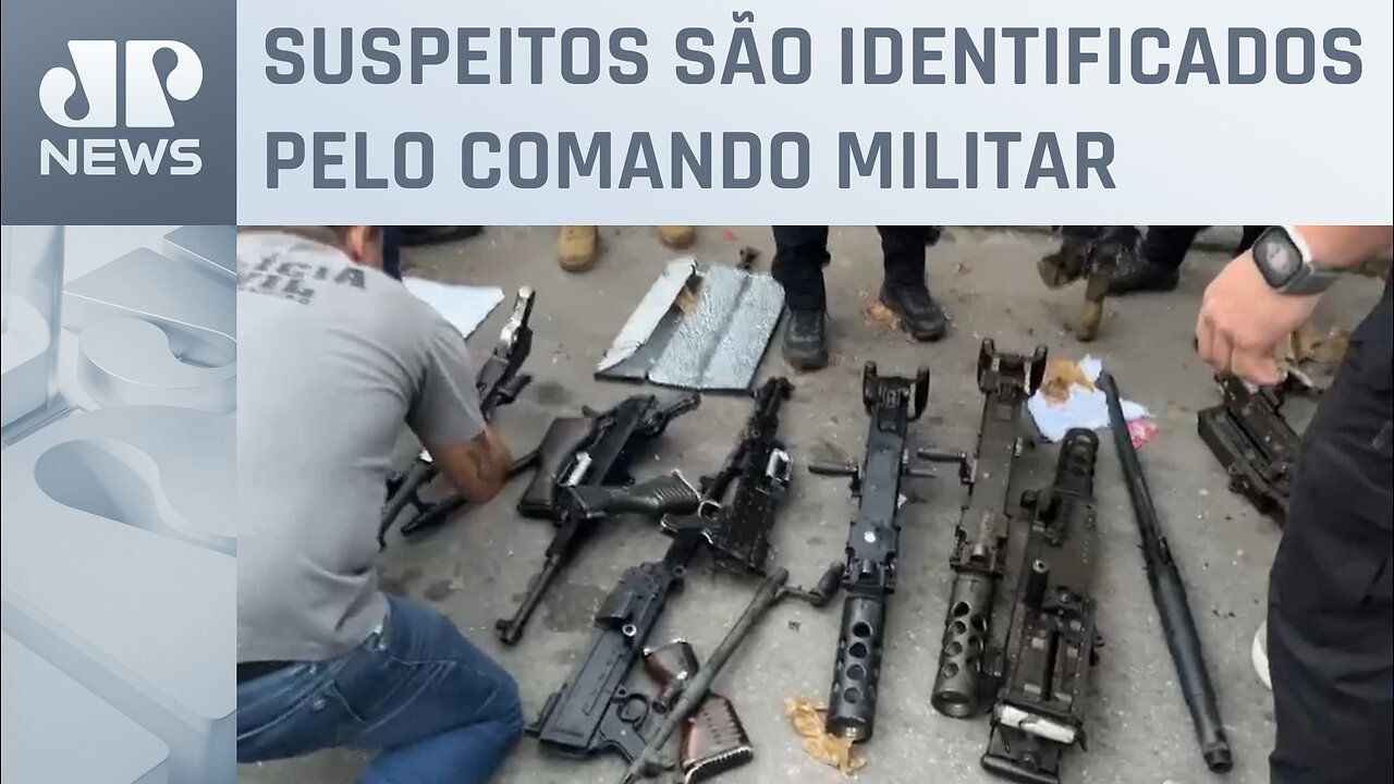 Polícia Civil do RJ recupera oito das 21 metralhadoras furtadas em Barueri-SP