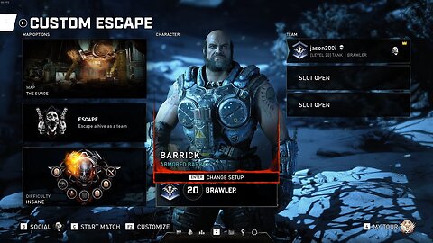 Gears 5 - Ma première course solo en Dément sur la Surcharge en tant que Castagneur Michael Barrick