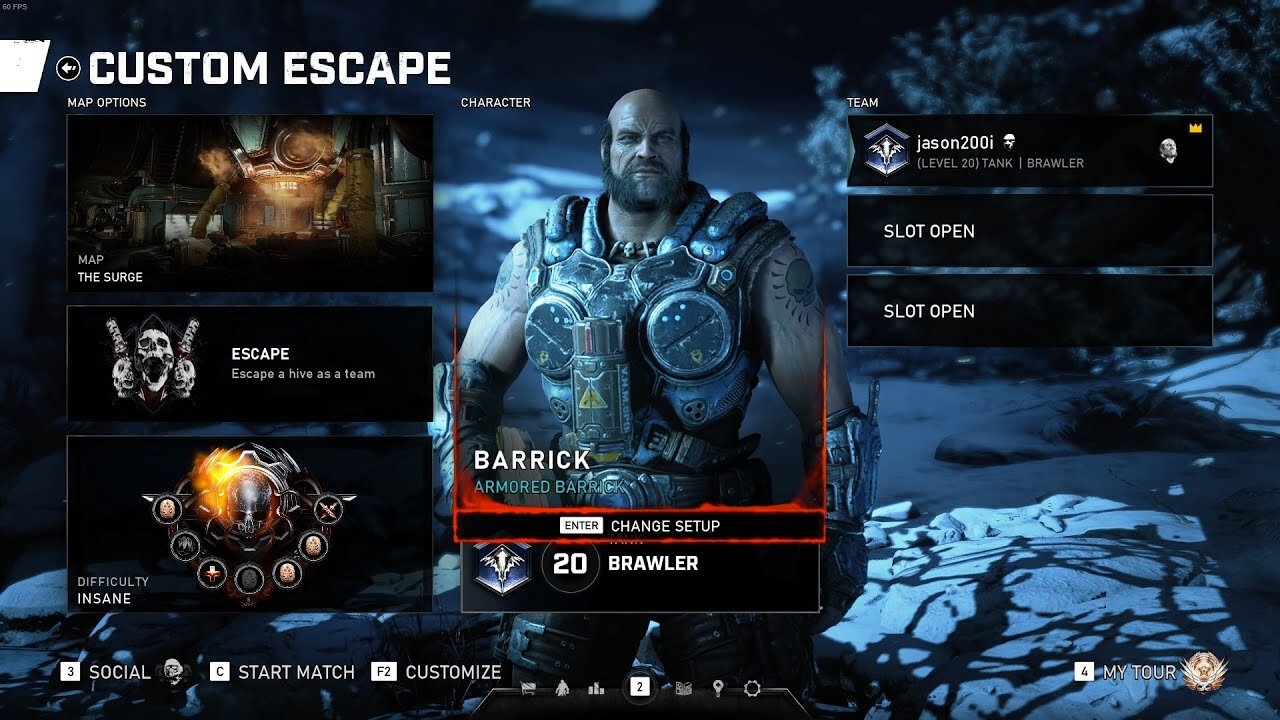 Gears 5 - Ma première course solo en Dément sur la Surcharge en tant que Castagneur Michael Barrick