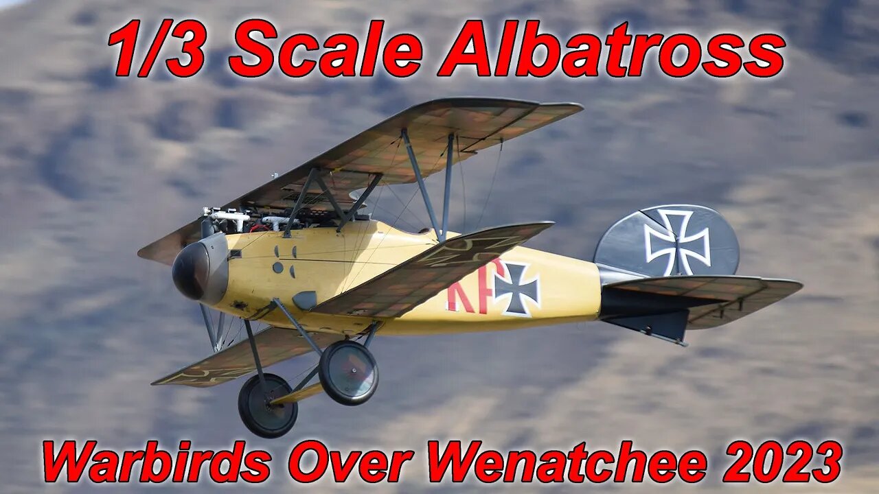 Jon's GIANT 1/3 Scale JW Albatross MAIDEN FLIGHT @Warbirds over Wenatchee 2023