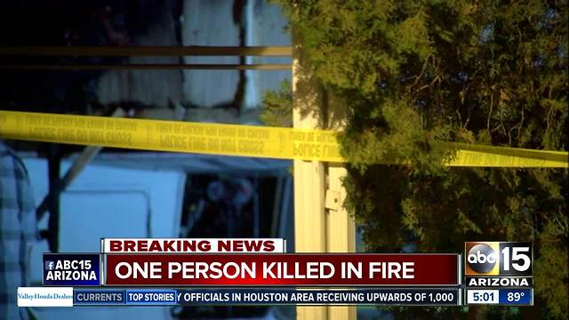 Police: One person found dead after Mesa mobile home fire