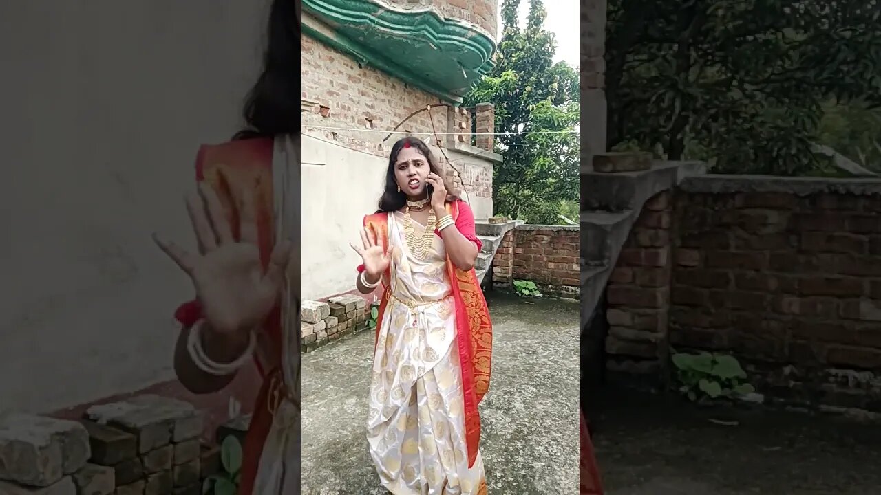 10 হাতওয়ালা এক অদ্ভুত মহিলা 🤗😜😜 #msvillagelifestyle #funny #dance