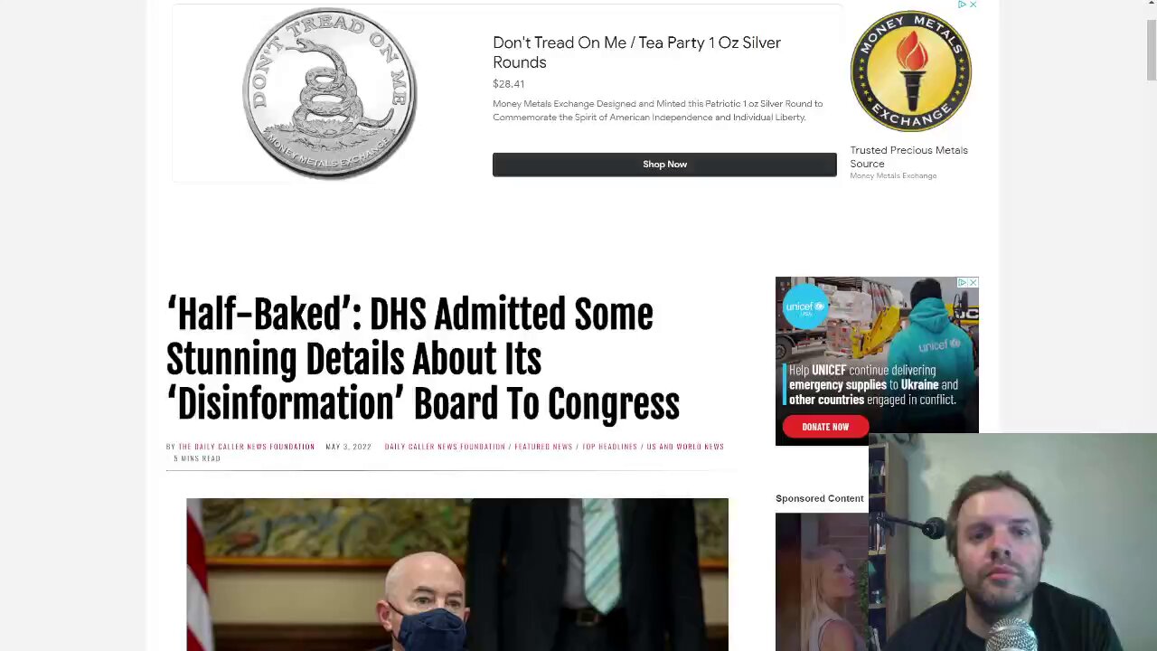 DHS Admits ‘Disinformation’ Board is half-baked idea that doesn't have a charter yet