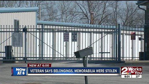 Veteran says belongings, memorabilia were stolen