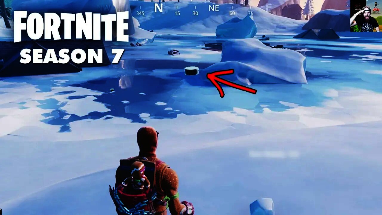 Where To Slide an Ice Puck over 150m in FORTNITE