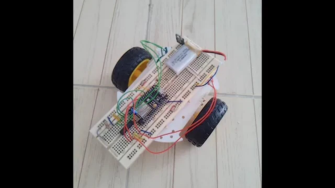 Arduino ESP8266 Robot Car Two DC Motors Spinning