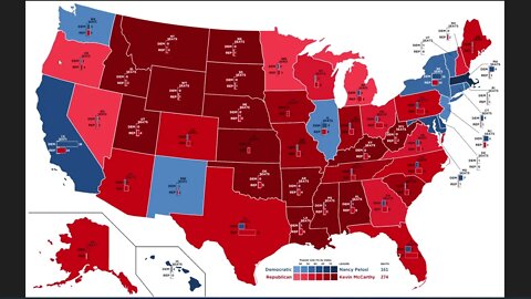 Best and Worst Case Scenarios for 2022 House of Representatives Election