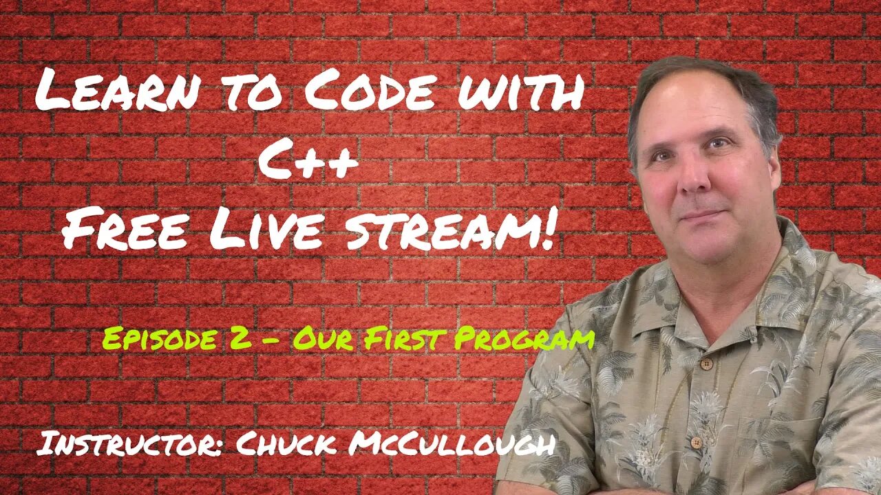 Learn Programming in C++ for Beginners - Episode 2 - Our first C++ program - Using the tools.