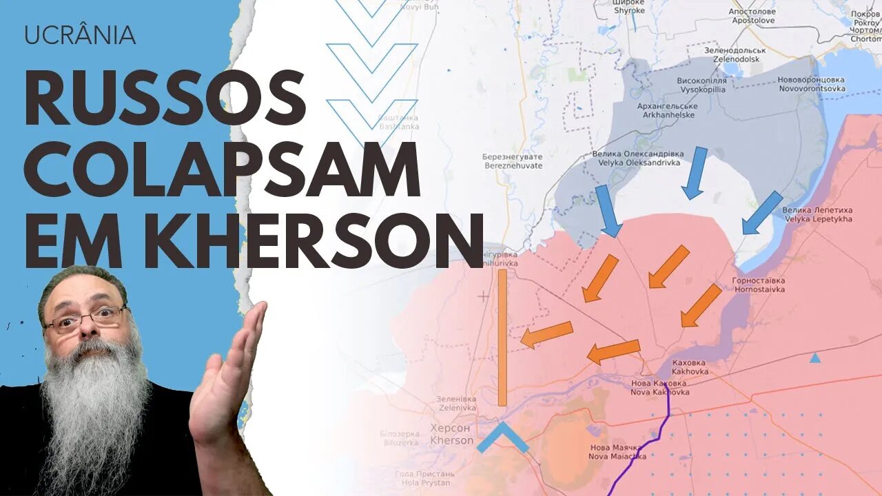 RUSSOS COLAPSAM e não CONSEGUEM estabilizar LINHA DEFENSIVA e arriscam ter que RECUAR até o INGULETS