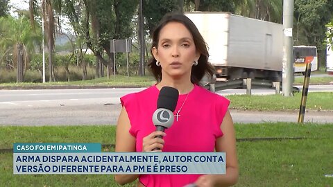 Caso foi em Ipatinga: Arma dispara acidentalmente, autor conta versão diferente para a PM e é preso.