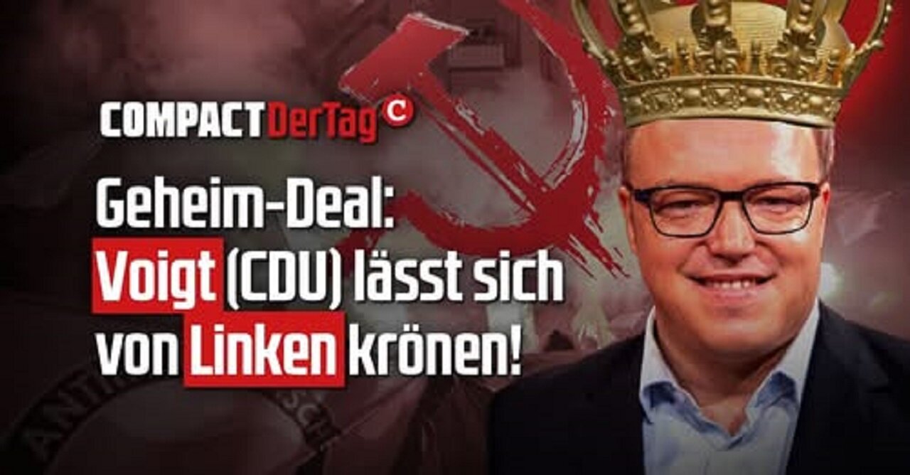 Geheim-Deal: Voigt (CDU) lässt sich von Linken krönen!💥