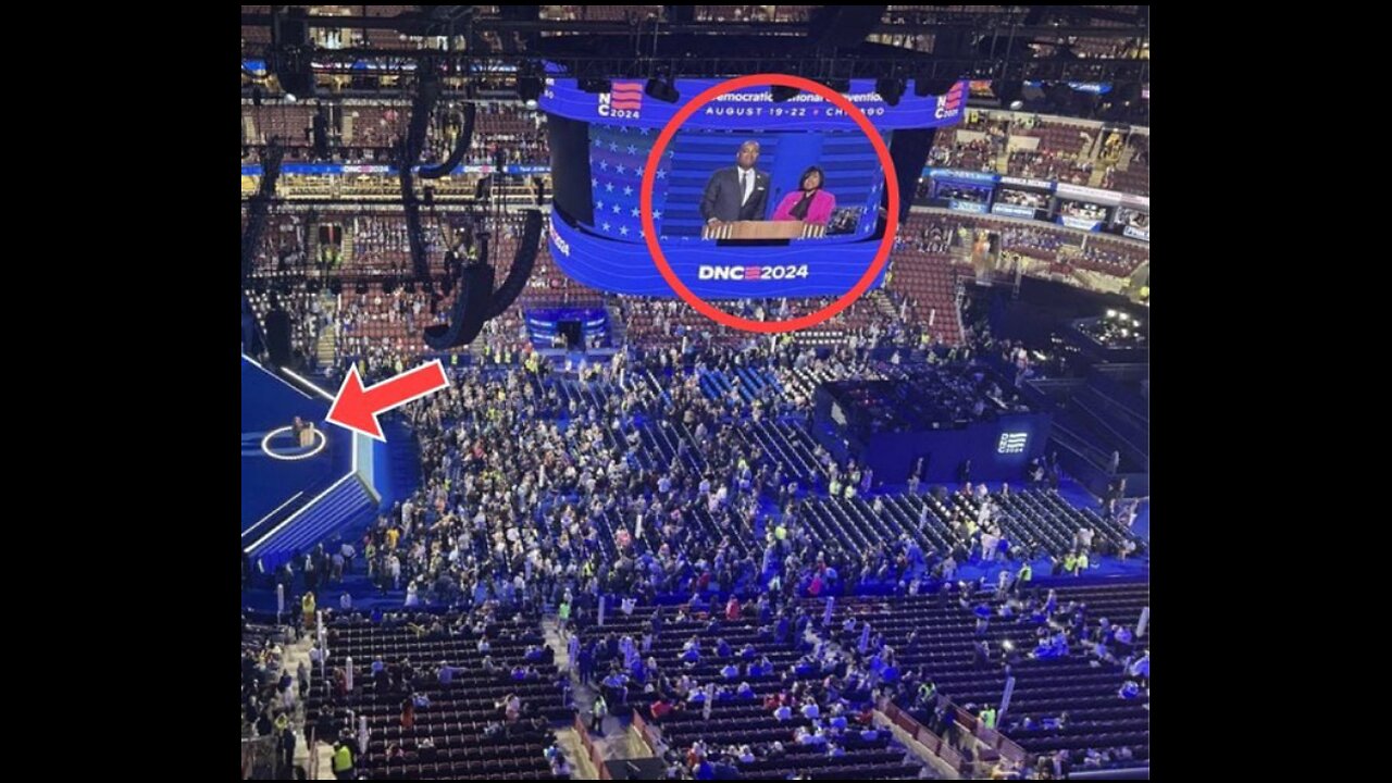 CGI and AI took over an uneventful uninspiring scattered crowd at the DNC in Chicago